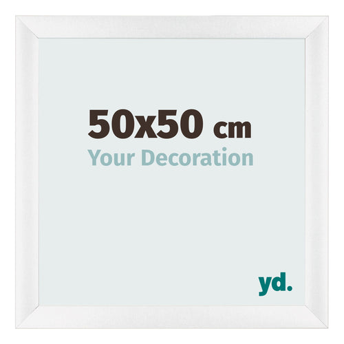 Photo Frame 50x50cm White Vintage MDF Pisa Front Size | Yourdecoration.com