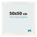 Photo Frame 50x50cm White Vintage MDF Pisa Front Size | Yourdecoration.com
