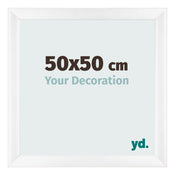 Photo Frame 50x50cm White Vintage MDF Pisa Front Size | Yourdecoration.com