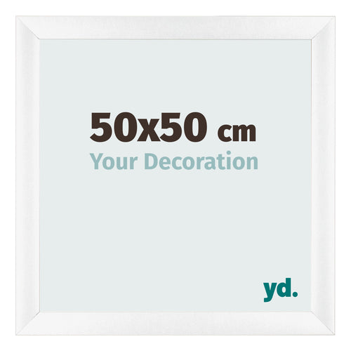 Photo Frame 50x50cm White Vintage MDF Pisa Front Size | Yourdecoration.com