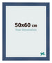 Photo Frame 50x60cm Dark Blue Swept MDF Pisa Front Size | Yourdecoration.com