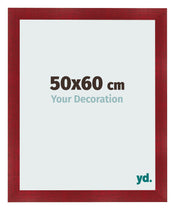 Photo Frame 50x60cm Wine Red Swept MDF Pisa Front Size | Yourdecoration.com
