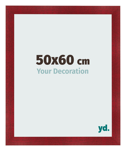 Photo Frame 50x60cm Wine Red Swept MDF Pisa Front Size | Yourdecoration.com