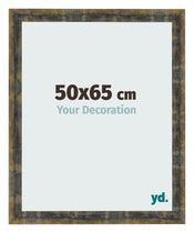 Photo Frame 50x65cm Blue Gold Melange MDF Pisa Front Size | Yourdecoration.com