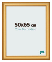 Photo Frame 50x65cm Gold Matte MDF Lazio Front Size | Yourdecoration.com