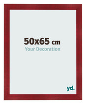 Photo Frame 50x65cm Wine Red Swept MDF Pisa Front Size | Yourdecoration.com