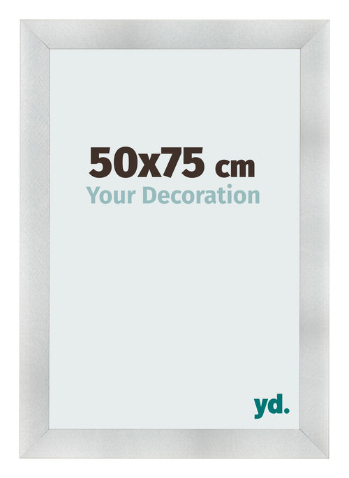 Photo Frame 50x75cm Aluminum Brushed MDF Pisa Front Size | Yourdecoration.com