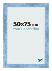 Photo Frame 50x75cm Clear Blue Swept MDF Pisa Front Size | Yourdecoration.com