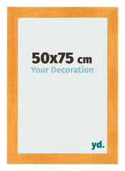 Photo Frame 50x75cm Orange MDF Pisa Front Size | Yourdecoration.com