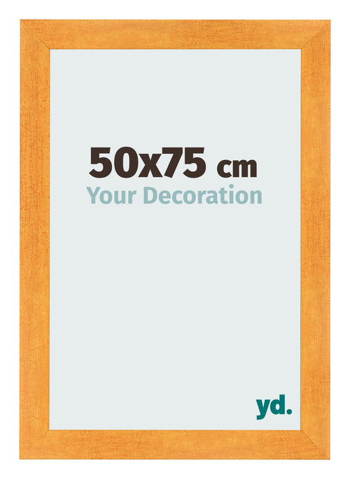 Photo Frame 50x75cm Orange MDF Pisa Front Size | Yourdecoration.com