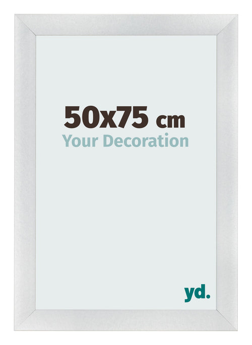 Photo Frame 50x75cm Silver Black Swept MDF Pisa Front Size | Yourdecoration.com