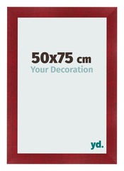 Photo Frame 50x75cm Wine Red Swept MDF Pisa Front Size | Yourdecoration.com