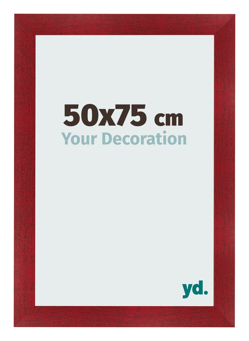 Photo Frame 50x75cm Wine Red Swept MDF Pisa Front Size | Yourdecoration.com