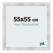 Photo Frame 55x55cm Aluminum Brushed MDF Pisa Front Size | Yourdecoration.com
