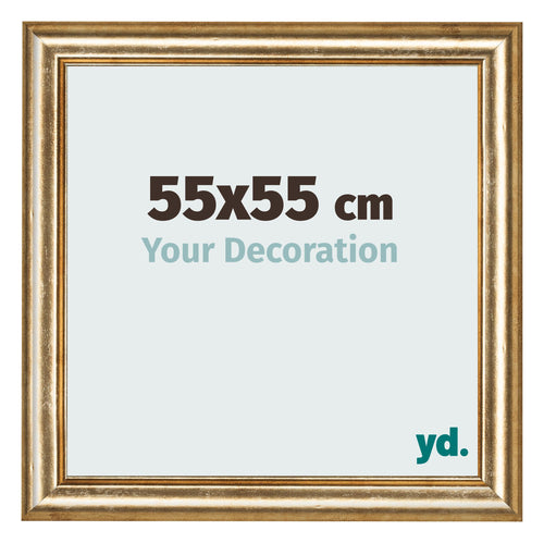Photo Frame 55x55cm Gold Antique MDF Lazio Front Size | Yourdecoration.com