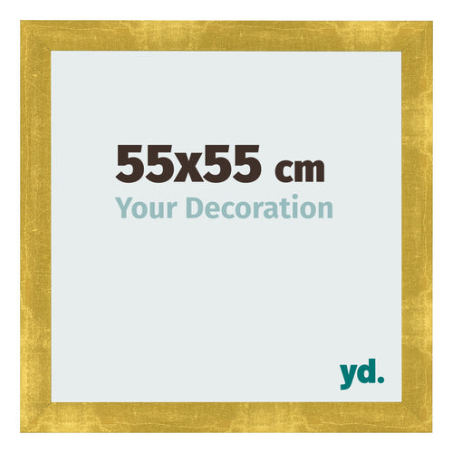 Photo Frame 55x55cm Gold Vintage MDF Pisa Front Size | Yourdecoration.com