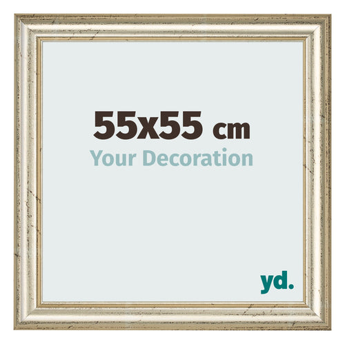 Photo Frame 55x55cm Metallic Gloss MDF Lazio Front Size | Yourdecoration.com