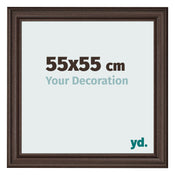 Photo Frame 55x55cm Oak Dark MDF Lazio Front Size | Yourdecoration.com
