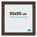 Photo Frame 55x55cm Oak Dark MDF Lazio Front Size | Yourdecoration.com