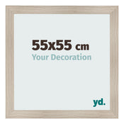 Photo Frame 55x55cm Oak Rustic MDF Pisa Front Size | Yourdecoration.com