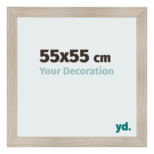 Photo Frame 55x55cm Oak Rustic MDF Pisa Front Size | Yourdecoration.com