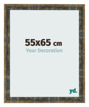 Photo Frame 55x65cm Blue Gold Melange MDF Pisa Front Size | Yourdecoration.com