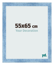 Photo Frame 55x65cm Clear Blue Swept MDF Pisa Front Size | Yourdecoration.com