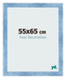 Photo Frame 55x65cm Clear Blue Swept MDF Pisa Front Size | Yourdecoration.com