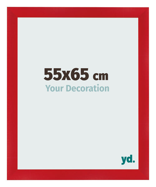 Photo Frame 55x65cm Red MDF Pisa Front Size | Yourdecoration.com