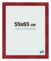 Photo Frame 55x65cm Wine Red Swept MDF Pisa Front Size | Yourdecoration.com