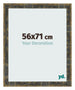 Photo Frame 56x71cm Blue Gold Melange MDF Pisa Front Size | Yourdecoration.com