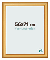 Photo Frame 56x71cm Gold Matte MDF Lazio Front Size | Yourdecoration.com