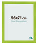 Photo Frame 56x71cm Green MDF Pisa Front Size | Yourdecoration.com