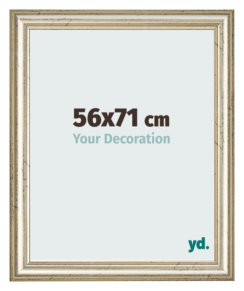 Photo Frame 56x71cm Metallic Gloss MDF Lazio Front Size | Yourdecoration.com