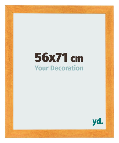 Photo Frame 56x71cm Orange MDF Pisa Front Size | Yourdecoration.com