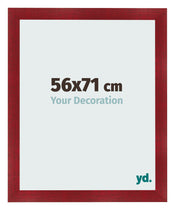Photo Frame 56x71cm Wine Red Swept MDF Pisa Front Size | Yourdecoration.com