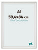 Photo Frame 59 4x84cm A1 White Swept MDF Lazio Front Size | Yourdecoration.com