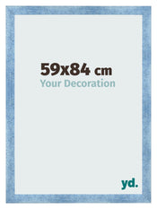 Photo Frame 59x84cm Clear Blue Swept MDF Pisa Front Size | Yourdecoration.com