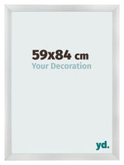 Photo Frame 59x84cm Silver Black Swept MDF Pisa Front Size | Yourdecoration.com