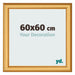 Photo Frame 60x60cm Gold Matte MDF Lazio Front Size | Yourdecoration.com