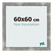 Photo Frame 60x60cm Metal Vintage MDF Pisa Front Size | Yourdecoration.com