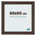 Photo Frame 60x60cm Oak Dark MDF Lazio Front Size | Yourdecoration.com