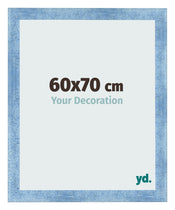 Photo Frame 60x70cm Clear Blue Swept MDF Pisa Front Size | Yourdecoration.com