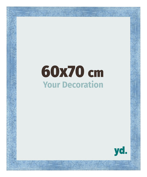 Photo Frame 60x70cm Clear Blue Swept MDF Pisa Front Size | Yourdecoration.com