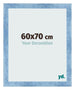 Photo Frame 60x70cm Clear Blue Swept MDF Pisa Front Size | Yourdecoration.com