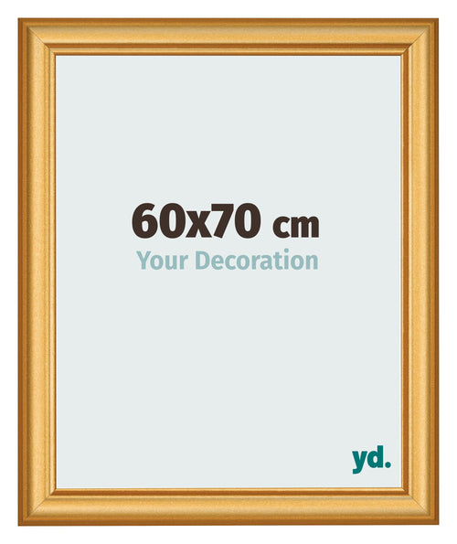 Photo Frame 60x70cm Gold Matte MDF Lazio Front Size | Yourdecoration.com