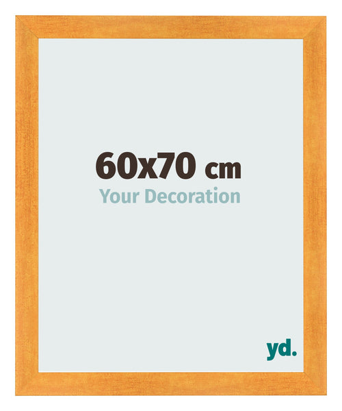 Photo Frame 60x70cm Orange MDF Pisa Front Size | Yourdecoration.com