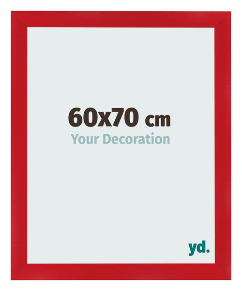 Photo Frame 60x70cm Red MDF Pisa Front Size | Yourdecoration.com