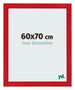 Photo Frame 60x70cm Red MDF Pisa Front Size | Yourdecoration.com