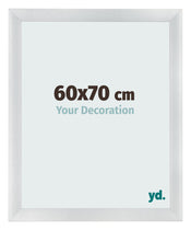 Photo Frame 60x70cm Silver Black Swept MDF Pisa Front Size | Yourdecoration.com